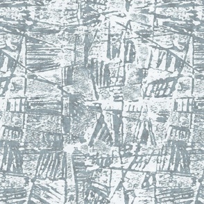 Geometric japanese woodblock print gray