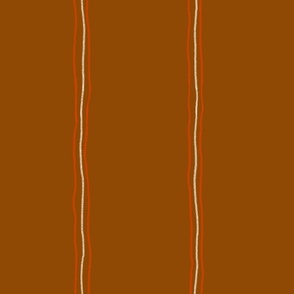 Wobbly Line - Brown (Large Scale)