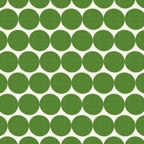 Companion pattern. Green small peas on a beige background