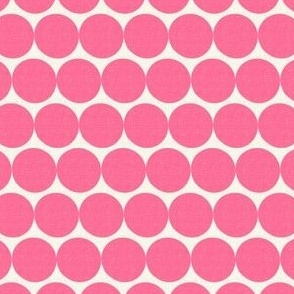 Companion pattern. Pink small polka dots on a beige background