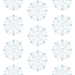 Decorative Bohemian Mandalas in Bany Blue and Snow white
