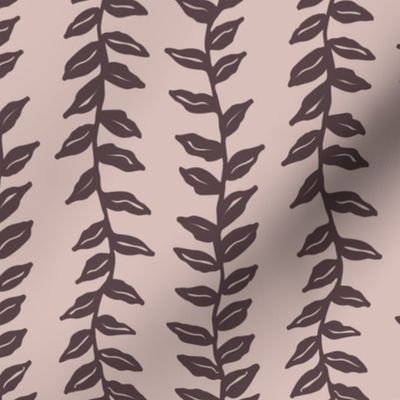 Elegant Botanical Stripes  Purple 8.99x8.99 
