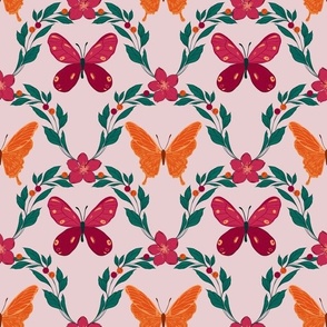 Fluttering Fancy: Majestic Butterfly Oasis Pattern - Nature-Inspired Elegance for Chic Fashion and Decor