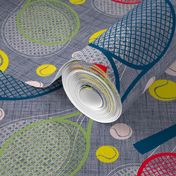sporty pattern for tennis fans.