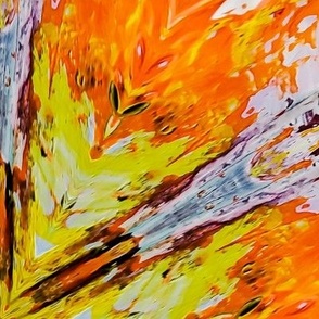 Orange, Red, Yellow Abstract