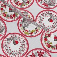Christmas wreath tags (decorations / coasters)