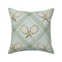 vintage tennis country club plaid in green
