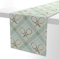 vintage tennis country club plaid in green