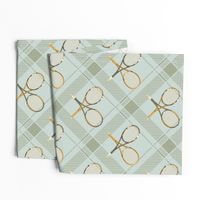 vintage tennis country club plaid in green