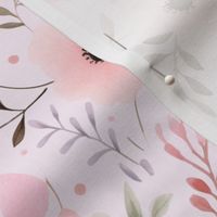 Blush Petal Whispers - Soft Pink Floral Fabric Design