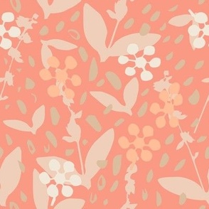 Wild Garden Floral - Peach Fuzz Palette.