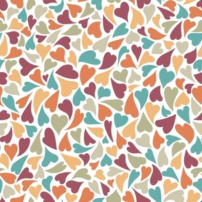 All Over multicolor Hearts mosaic