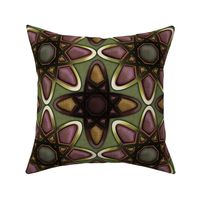 Textured Atomic Mandala Geometric - 3D Flower Palette