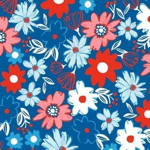 Glory-Blue-white-red-florals Large