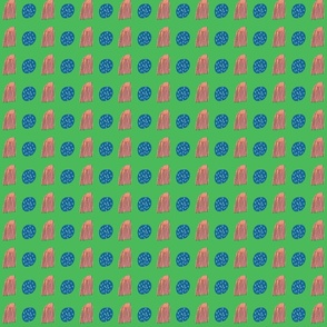ABSTRACT--TULIP-green-pink