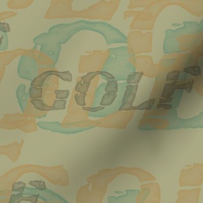 Golf - Word Art - Blender - Faded