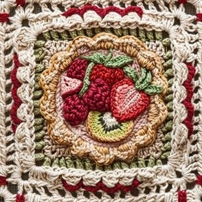 Sweet Crochet Baked Fruit Pie