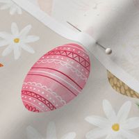 Little Rabbit Easter Flower print - neutral