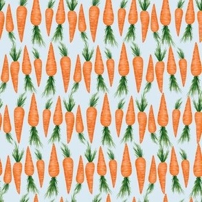 Little Carrots in a line - Blue