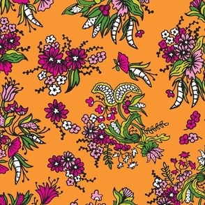 Ladawn Floral (Orange)