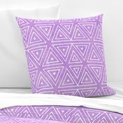 Velvety Diamond Hex on Soft Lilac Faux Suede