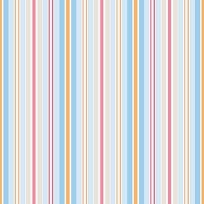 Easter bunny collection Stripe - blue, pink, orange