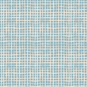 PLAID WAFFLE : BLUE 