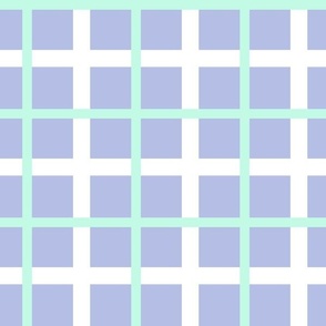 pastel plaid - lilac and mint