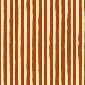 Brown light beige hand painted stripes