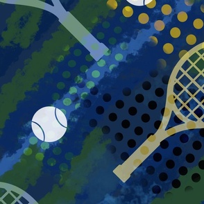 tennis court sport repeat pattern