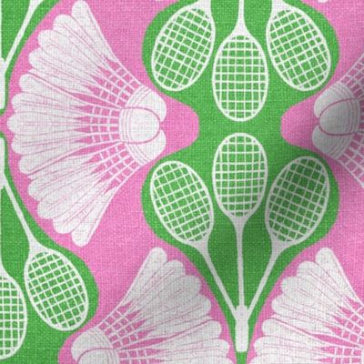 Vintage Badminton Argyle in Pink and Green