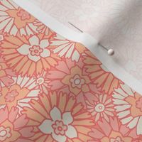 Retro Pastel Daisies Peach