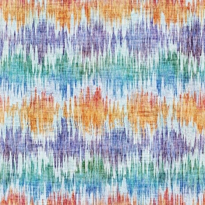 Abstract colourful pattern in Ikate style