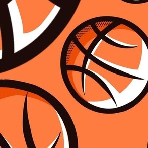 Orange Bouncing Basketballs - Jumbo