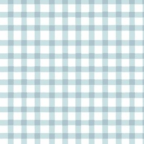 Playful Gingham Easter in blue  and white