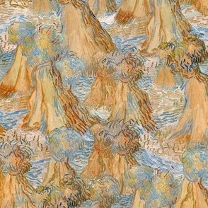 Vincent van Gogh's Sheaves of Wheat in original colors