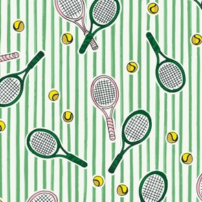 Let's Play Tennis - Green and Pink