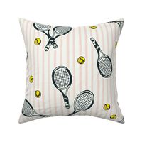 Let's Play Tennis - Black and Pink  - Large Scale
