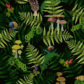 Fungi Fern & Snails Forest Biome