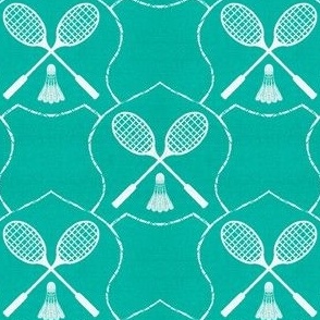 Badminton Crest Aqua