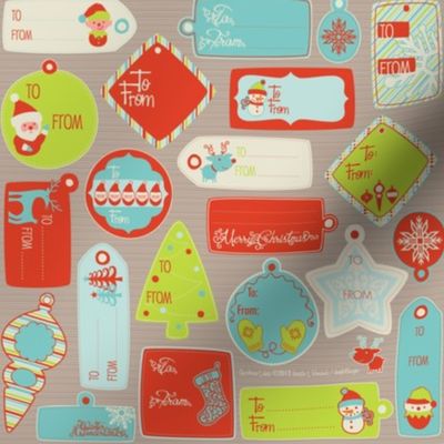 A Swell Noel gift tags