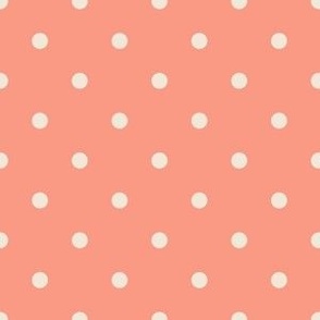 Classic Polka Dots - Peach Fuzz Pantone Color Collection - Pantone’s Peach Plethora palette