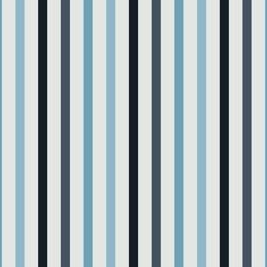  Navy, Denim, and Baby Blue Stripe Pattern for Kids or Nursery, Bathroom, or Clothing
