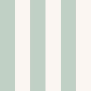 Cabana Stripe, (xlarge) sage green and almost white