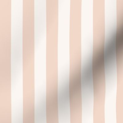 Cabana Stripe, (medium) beige blush and almost white