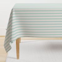 Cabana Stripe, (medium) aqua turquoise and almost white