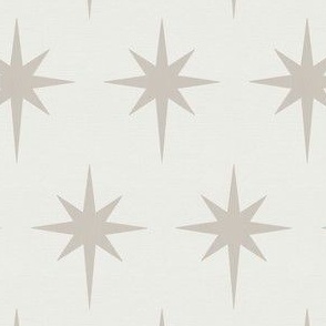 Preppy light gray stars on a white background