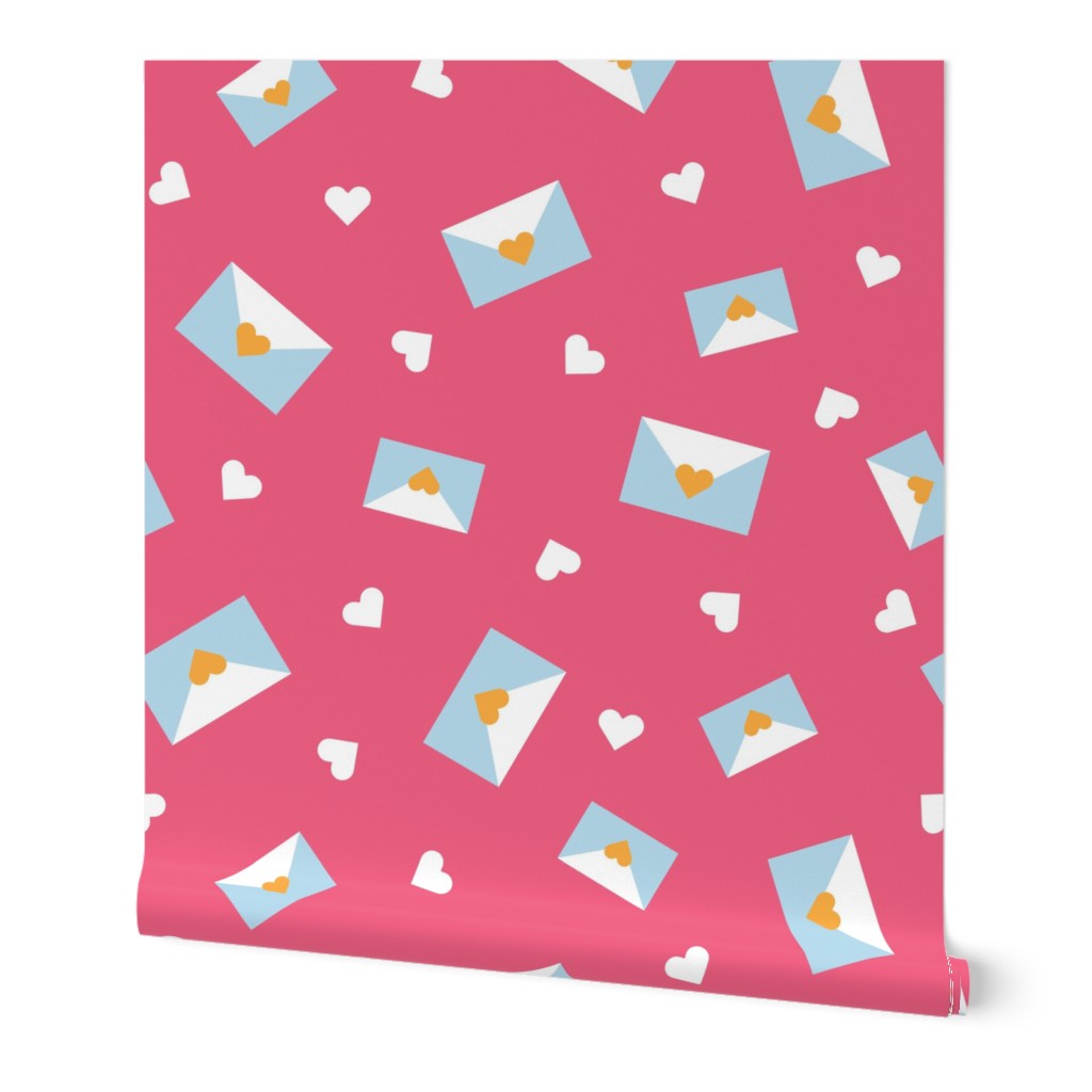Love Letters - Pink - Valentine's Day - Valentine - Heart - Kids - Mail - Postal Mail - Post Office - Cupid - Anniversary