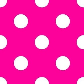 Bigger Classic Mouse Dots in Super Pink