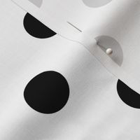 Bigger Classic Mouse Dots Black on White